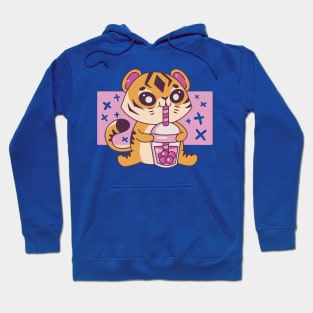 Cute - Kawaii Tiger - Boba Hoodie